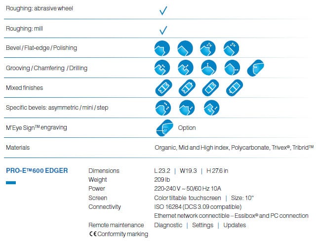 Pro-E600-Specs