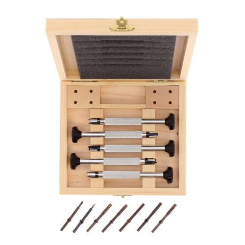 Handles & Blades Family - 1 Wooden box with 5 handles and 7 blades